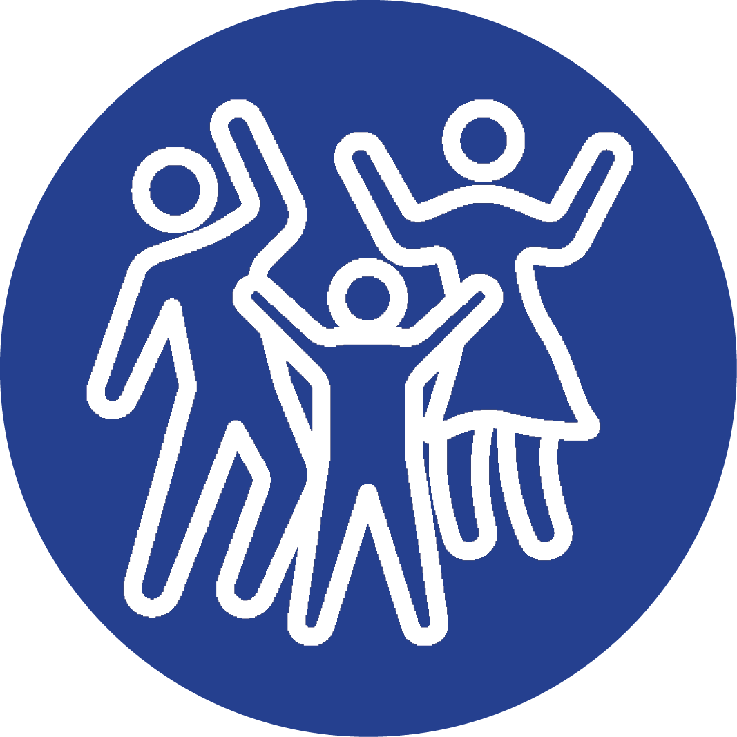 Community blue circle